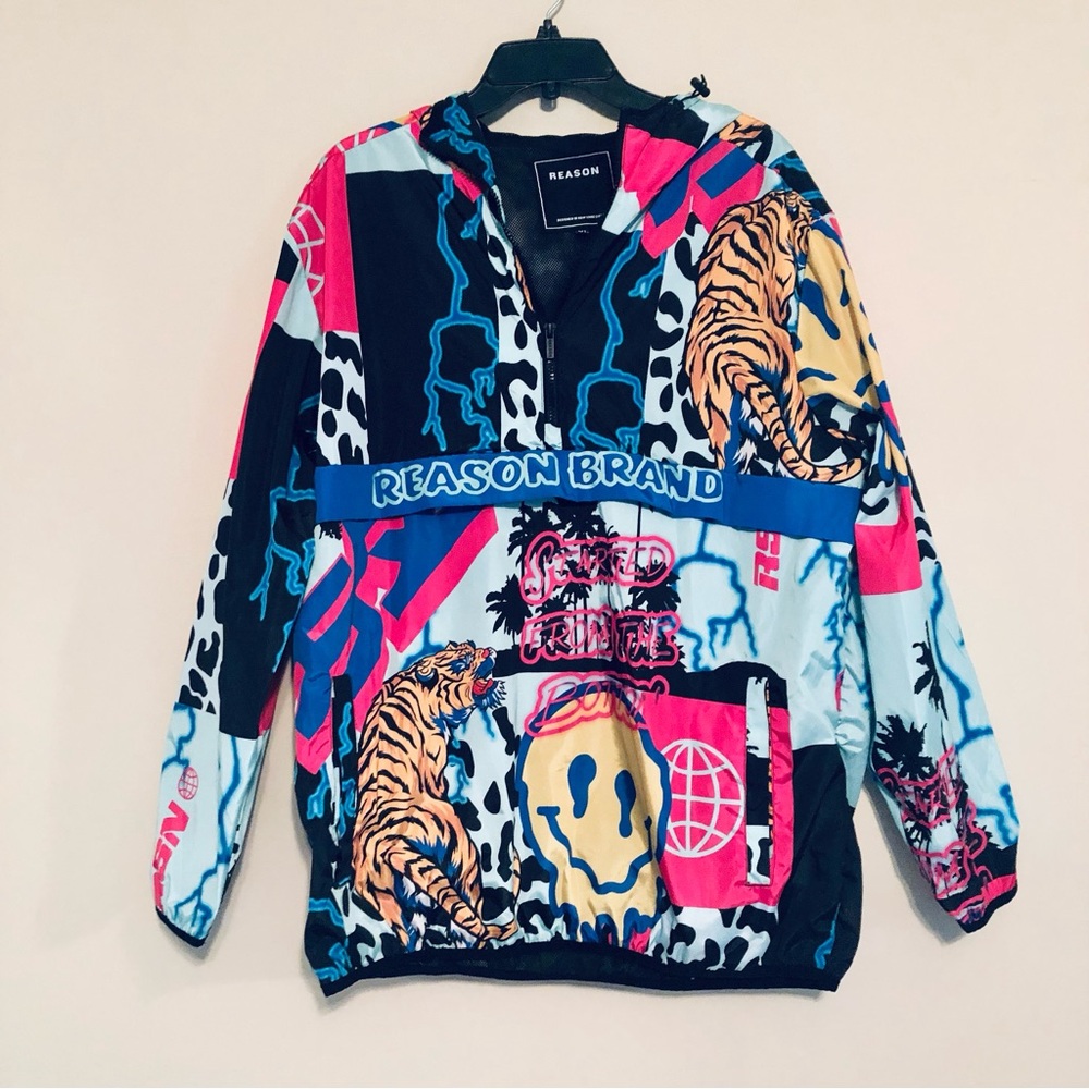NWOT Reason Brand Windbreaker jacket unisex - never worn